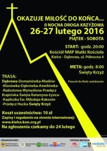 Nocna Droga Krzyżowa 26.02.2016